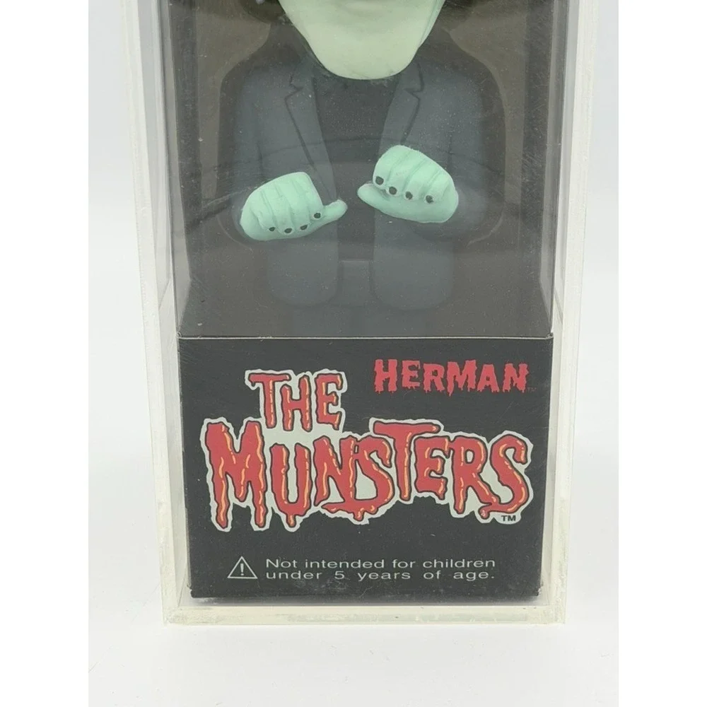 Funko Wacky Wobbler Herman Munster Bobblehead The Munsters w/ Protector Case